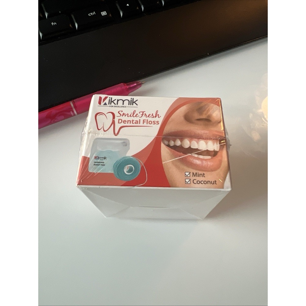 Kikmik Smile Fresh Dental Floss 2 Pack Contains Mint Flavor And Coconut